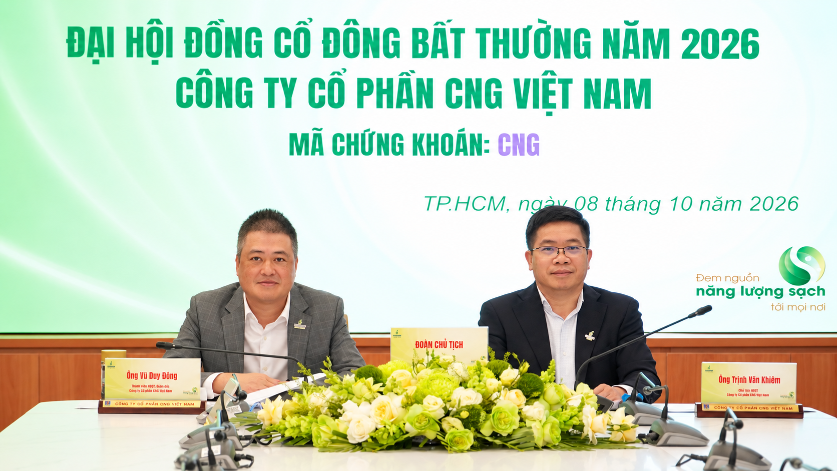 PV GAS CNG tổ chức thành công Đại hội đồng cổ đông bất thường năm 2026